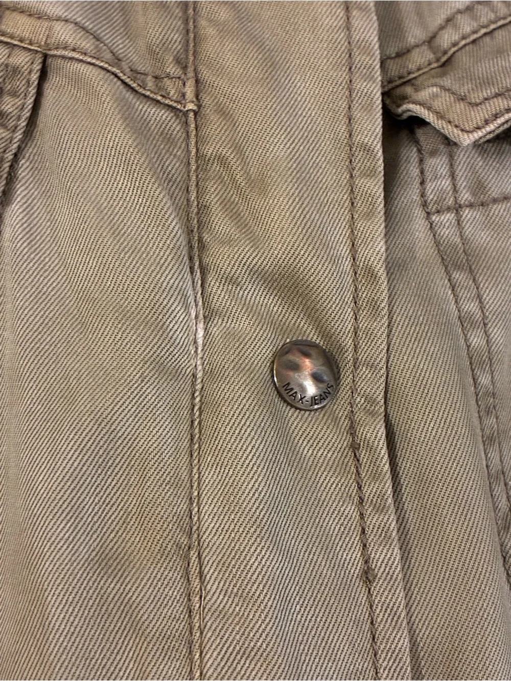 Max Jeans Olive Utility Hooded Jacket